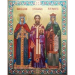 Икона Святых Александры Василия и Людмилы