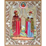 Икона из скани Петра и Февронии