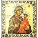 Тихвинская икона Божией Матери скань