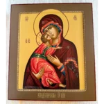 Писанная икона Владимирской Богородицы